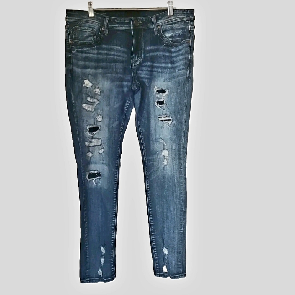 Buckle Black, Women's Jeans, Size 31x32, Ripped, Frayed, Patched